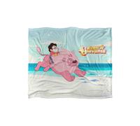 Cartoon Network Steven Universe & Lion Silky Touch Super Soft Throw Blanket 152 X 127 cm in White Cartoon Network White 152 X 127 cm