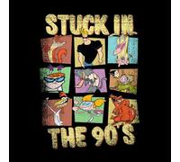 Cartoon Network Stuck In The 90s Hoodie - Black - S