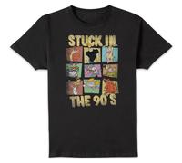 Cartoon Network Stuck In The 90s Men's T-Shirt - Black | Size: 2XL Cartoon Network Black 2XL