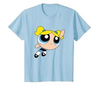 Cartoon Network The Powerpuff Girls Bubble T-Shirt, Youth, Baby Blue, Large