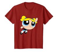 Cartoon Network The Powerpuff Girls Bubble T-Shirt, Youth, Cranberry Red, Medium
