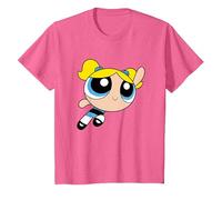 Cartoon Network The Powerpuff Girls Bubble T-Shirt, Youth, Pink Heather, Large
