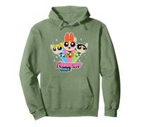 Cartoon Network The Powerpuff Girls Logo With Snowflakes Pullover Hoodie