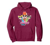 Cartoon Network The Powerpuff Girls Logo With Snowflakes Pullover Hoodie