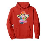 Cartoon Network The Powerpuff Girls Logo With Snowflakes Pullover Hoodie