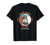 Cartoon Network We Bare Bears Bear Alert T-Shirt, Men, Black, Medium