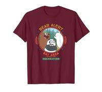 Cartoon Network We Bare Bears Bear Alert T-Shirt, Men, Burgundy, XX-Large
