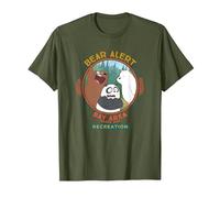 Cartoon Network We Bare Bears Bear Alert T-Shirt, Men, Olive Green, Small