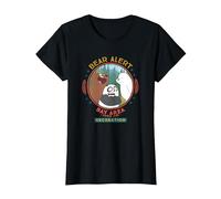 Cartoon Network We Bare Bears Bear Alert T-Shirt, Women, Black, X-Large
