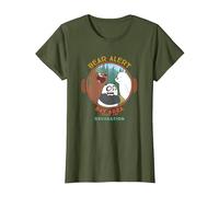 Cartoon Network We Bare Bears Bear Alert T-Shirt, Women, Olive Green, Small