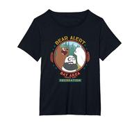 Cartoon Network We Bare Bears Bear Alert T-Shirt, Women's Plus, Black, 5X