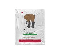 Cartoon Network We Bare Bears California Stack Silky Touch Super Soft Throw Blanket 152 X 127 cm in White Cartoon Network White 152 X 127 cm