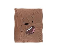 Cartoon Network We Bare Bears Grizz Silky Touch Super Soft Throw Blanket 152 X 127 cm in White Cartoon Network White 152 X 127 cm
