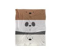 Cartoon Network We Bare Bears Stack Silky Touch Super Soft Throw Blanket 152 X 127 cm in White Cartoon Network White 152 X 127 cm