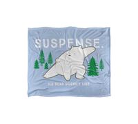 Cartoon Network We Bare Bears Suspense Silky Touch Super Soft Throw Blanket 152 X 127 cm in White Cartoon Network White 152 X 127 cm