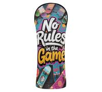 Cartoon No Rules in The Game Wildstyle Golf Covers Waterproof Headcover with Number Tag for Driver/Fairway Wood/Hybrid 1 Piecing