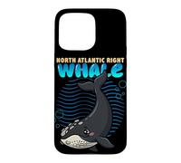 Cartoon North Atlantic Right Whale Sea Animal Cute Whales Case for iPhone 15 Pro Max