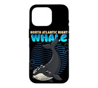 Cartoon North Atlantic Right Whale Sea Animal Cute Whales Case for iPhone 16 Pro