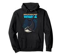 Cartoon North Atlantic Right Whale Sea Animal Cute Whales Pullover Hoodie
