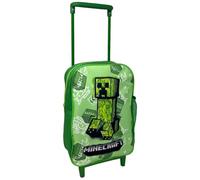 Cartoon Nursery Backpack with Trolley School Bag with Extendable Handle for Children, Minecraft, 30 x 22 x 10 cm