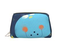 Cartoon Octopus Small Makeup Bag Travel Cosmetic Bag Makeup Pouch PU Leather Portable Versatile Zipper Make up Bag for Women Girls