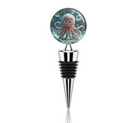 Cartoon Octopus Wine Stoppers for Wine Bottles Reusable Bottles Stopper Decorative Beverage Bottle Stopper Vacuum Silicone Champagne Beer Collection