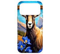 Cartoon Of A Colorado Bighorn Sheep Blue Columbine Case for iPhone 17 Pro Max