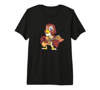 Cartoon owl Playing Guitar Premium T-Shirt