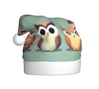 Cartoon Owls Cute Christmas Hat Santa Hat Costume Accessory For Xmas New Year Holiday Party Headwear