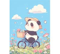 Cartoon Panda 150 Piece Jigsaw Puzzle for Adults, Creativity, Challenging and Difficult Puzzle, Brain Teaser Puzzles for Adults 150 Pieces for The Whole for Women, Men