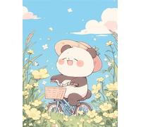 Cartoon Panda 300 Piece Jigsaw Puzzle for Adults, Creativity, Challenging and Difficult Puzzle, Brain Teaser Puzzles for Adults 300 Pieces for The Whole for Women, Men