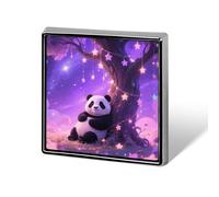 Cartoon Panda Brooch Pins Aluminum Alloy Lapel Pins for Men Women Badge Button Decorative Jewelry Charms for Hats Bags Backpacks Suits Shirts Scarves Clothing Accessories Gift