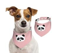 Cartoon Panda Head Dog Bandana Cat Bandana 1PC Dog Accessories for Small Dogs