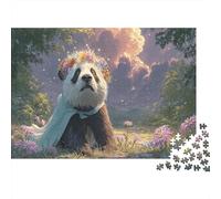 Cartoon Panda Jigsaw Puzzle for Adults 1000 Piece Jigsaw Puzzle Forest Scenery Puzzle Game for Family Relaxing Gift 70x50cm/1000pcs