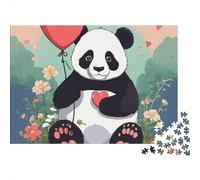 Cartoon Panda Jigsaw Puzzles Puzzle for Adults Kids. 1000 Piece Love Theme Great Gifts Challenge Toy Educational Game Home Decoration for Adults& Kids Age 14 Years Up 1000pcs (75x50cm)