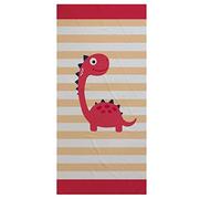 Cartoon Panda Rainbow Unicorn Microfiber Bath Towel 150x75cm Rectangle Animal Printed Beach Towel Pink and Blue Stripe Girls Boys Kids Yoga Mat Picnic Blanket (Cartoon Dinosa)
