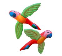 Cartoon Parrot Inflatable - Colorful Toy, Beach Animal | Summer Blow-Up Figure, Tropical Party Supply Plus Floating Lawn Decoration for Outdoor Events Kids Celebration Poolside Jungle Setup