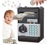 Cartoon Password Box Piggy Bank, Digital Money Box, Plastic Kids Safe Money Box, Electronic Money Bank, Cash Coins Saving Box, Password Money Safe, Educational Toy Money Boxes for Kids