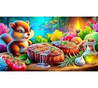 cartoon-pattern 1000 Piece Jigsaw Puzzles for Age 12 Years Kids Classic Educational Games 38x52cm/1000pcs