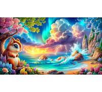 cartoon-pattern 1000 Piece Jigsaw Puzzles for Age 12 Years Kids Old Kids Birthday Presents 38x52cm/1000pcs