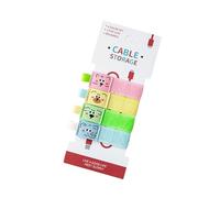 Cartoon Pattern Cable Strap Nylon Wire Management Cable Tie for Earphone Phone Chargers Electronics Cord Practical Strap Wire Tie