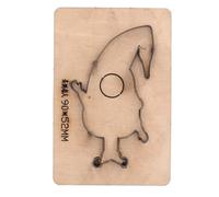 Cartoon Pattern Cutting Die with Wooden Base, Leather Punching Cutter for DIY Crafts and Jewelry Making, Alloy Steel Blade for Precise Stamping on Fabric Clay Leather