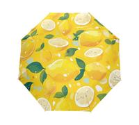 Cartoon Pattern Fruit Lemons Umbrella Automatic Folding Men Women Travel Umbrellas Auto Open Close Sun Blocking Windproof