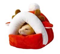 Cartoon Pattern Hamster & Small Pet Animal House Cage Accessories Hideout Cotton Nest for Autumn Winter Pet Keeping Warm Guinea Pig Rats (B)