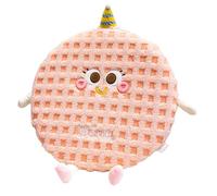 Cartoon Pattern Lamb Wool Seat Pad Memory Foam Cores Nonslip Bottom Desk Chair Cushion for Home Decors Accessory Room Seat Pad