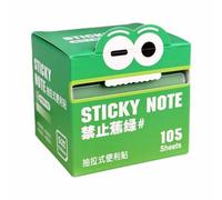 Cartoon Pattern Sticky Notes, Transparent Pull-Out Sticky Notes for Party Bags Fillers, Multi Purpose Sticky Note for Office Stationery Work and School Supplies, Small Gifts for Kids (F-Rainbow)