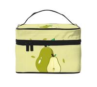 Cartoon Pear Cosmetic Bag.Fashionwomenâ€™s Printed Cosmetic Bag, Large Toiletry Organiser for Travel