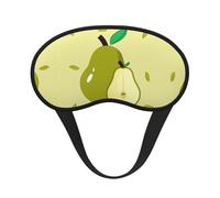 Cartoon pear Printed Eye mask, for Sleeping, Light-Blocking, Soft and Comfortable, Elastic Band