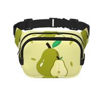 cartoon pear Printed multifunctional waist bag, unisex trendy messenger bag, travel sports storage bag