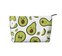Cartoon Pears Leather Travel Toiletry Bag with Zipper,Cosmetic Bags for Women,Small Make Up Bag for Purse,Portable Travel Cosmetic Bag Gift Bag for Women Girls Lady